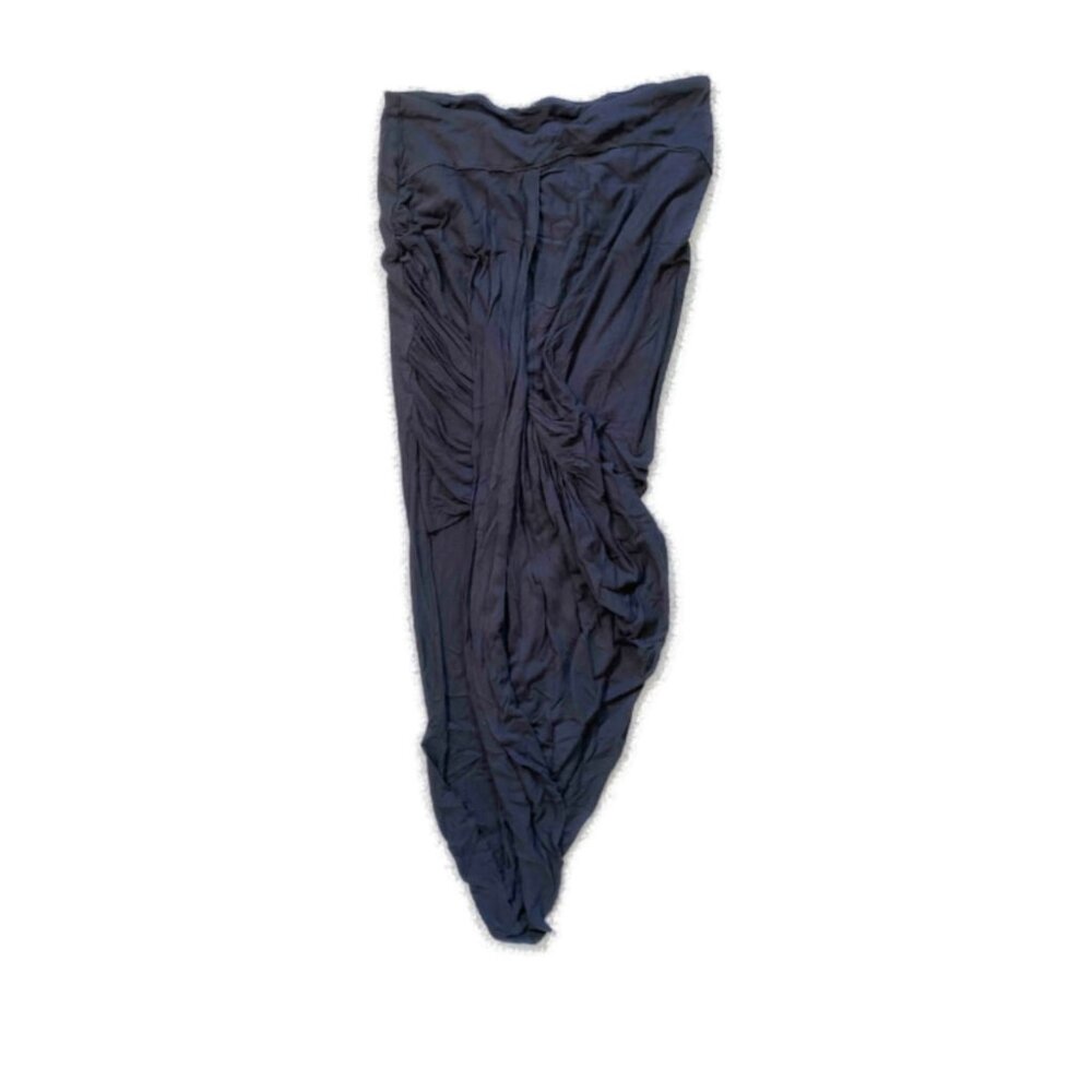 Free People Gathered Asymmetrical Skirt - Black - S